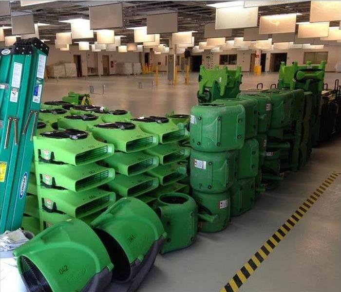 Drying equipment ready to be used in commercial facility