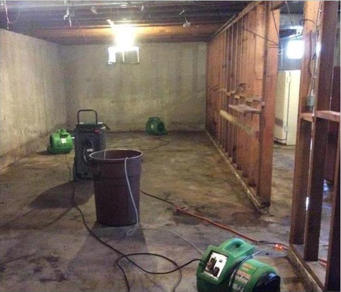 Unfinished basement cleanup
